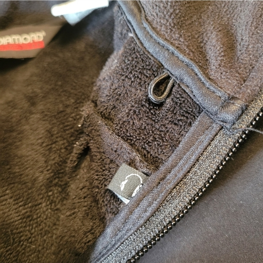 Black Diamond Men’s Jacket medium fleece lined softshell warm black‎ - Picture 7 of 11